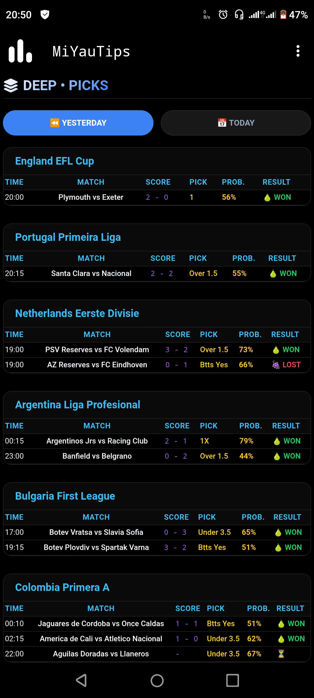 MiYauTip:Football Betting Tips screenshot