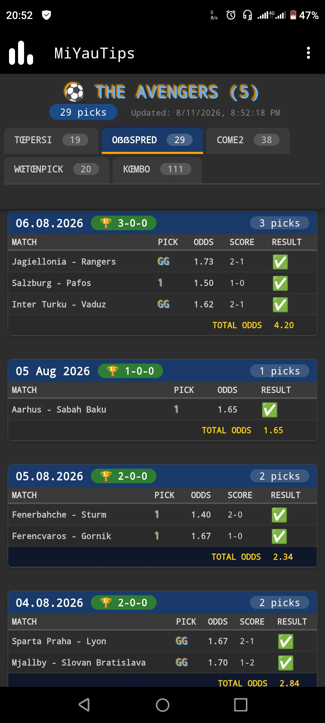 MiYauTip:Football Betting Tips screenshot
