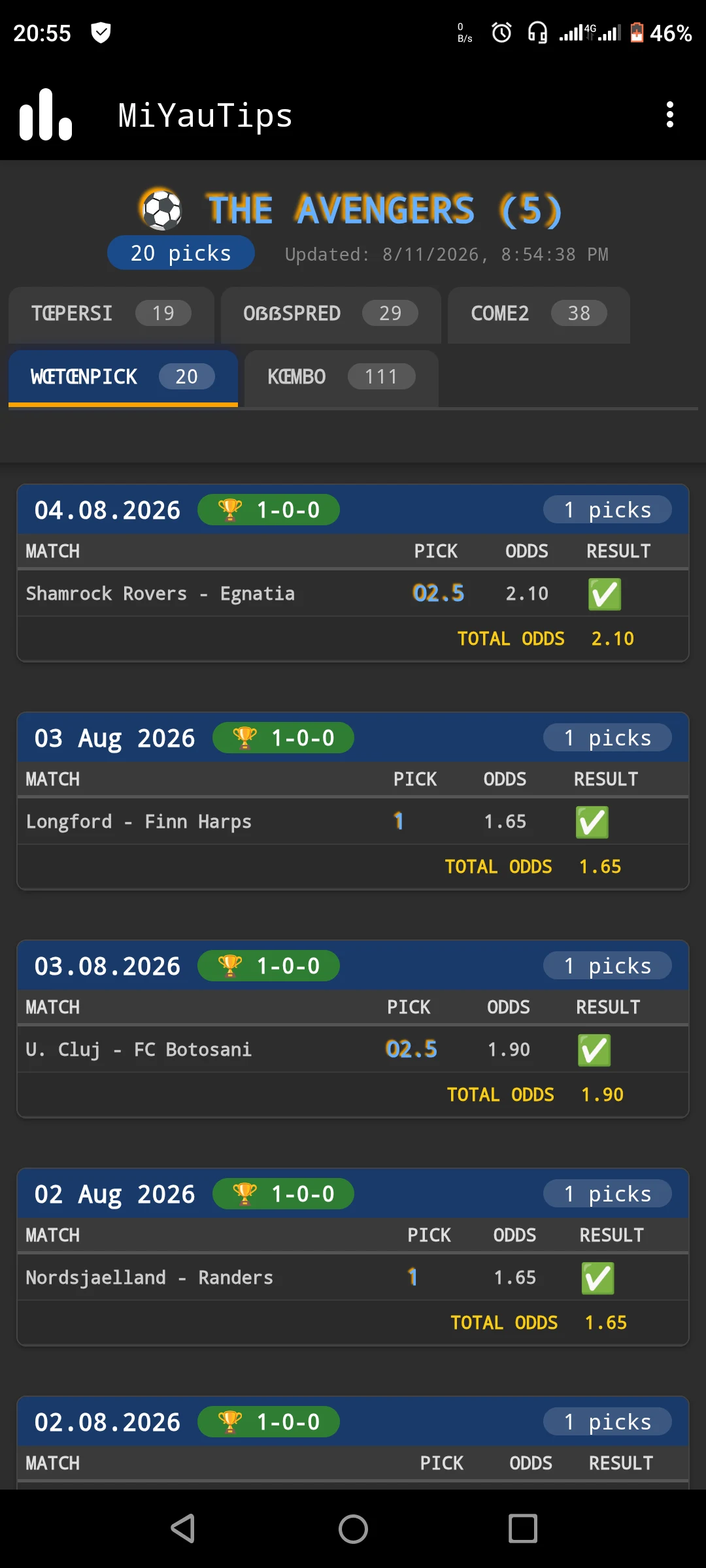 MiYauTip:Football Betting Tips screenshot